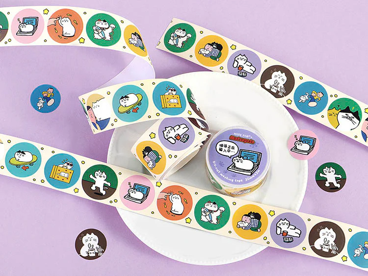 Note For | Pegatinas en Rollo Matsugoda Ever Changing Cat - Image 2