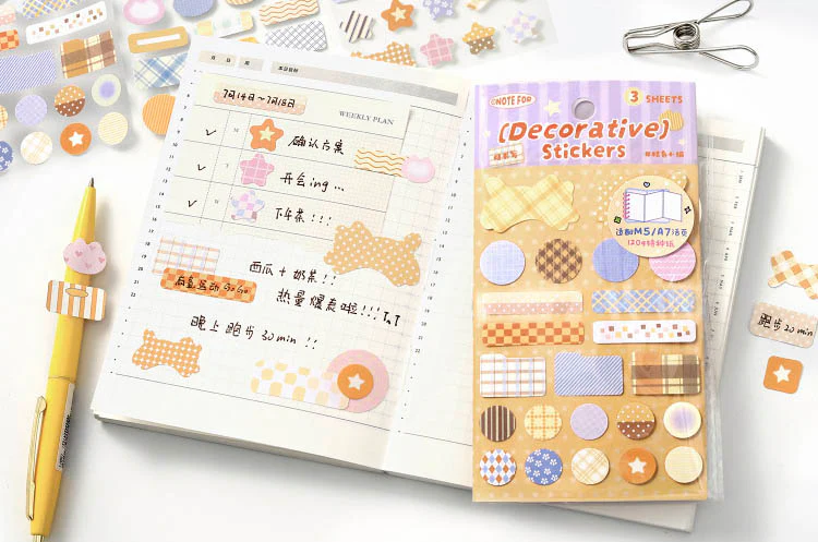 Note For | Pegatinas Line Imagination Orange Cat - Image 4