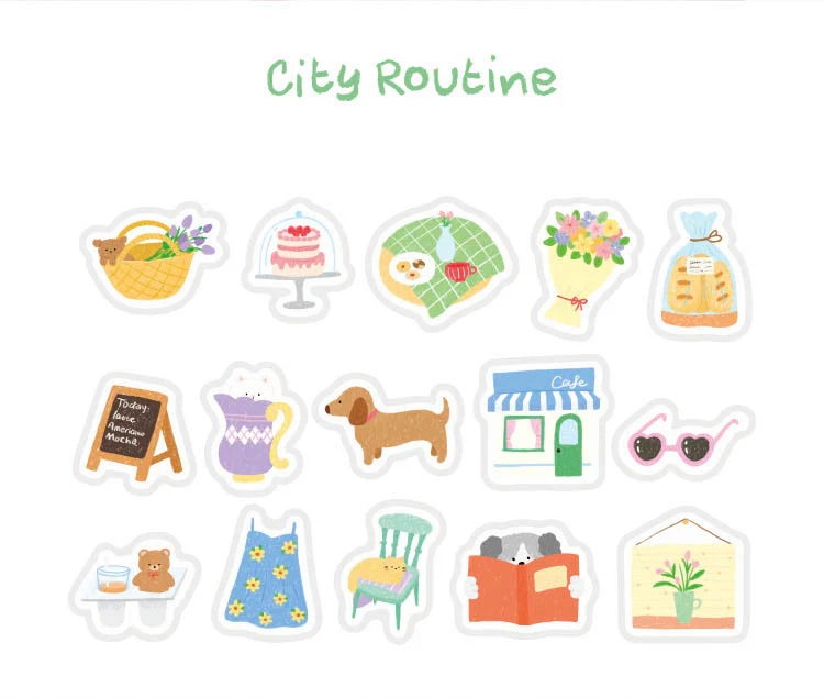 Note For | Pegatinas Little Warmthies City Routine - Image 3