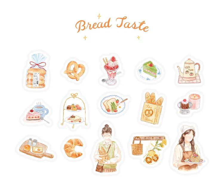 Note For | Pegatinas Self-Care List Bread Taste - Image 3
