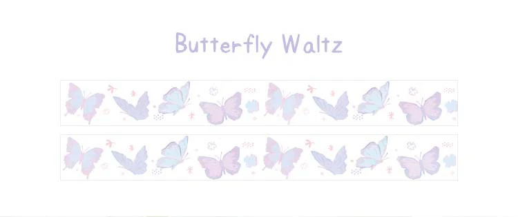Note For | Spring Time Ballad Washi Tape Butterfly Waltz - Image 3