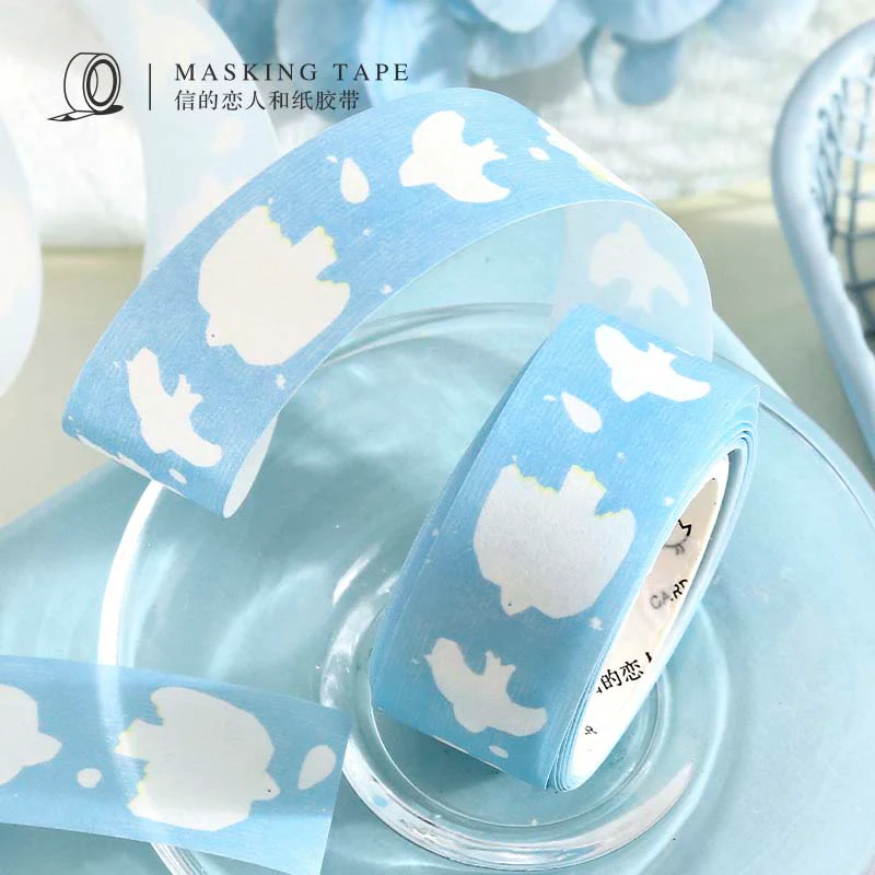 Note For | Spring Time Ballad Washi Tape Cerulean Bird - Image 2