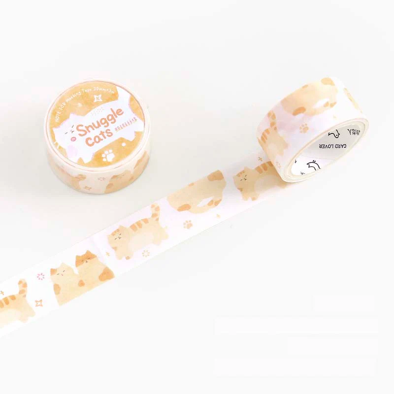 Note For | Spring Time Ballad Washi Tape Snuggle Cats