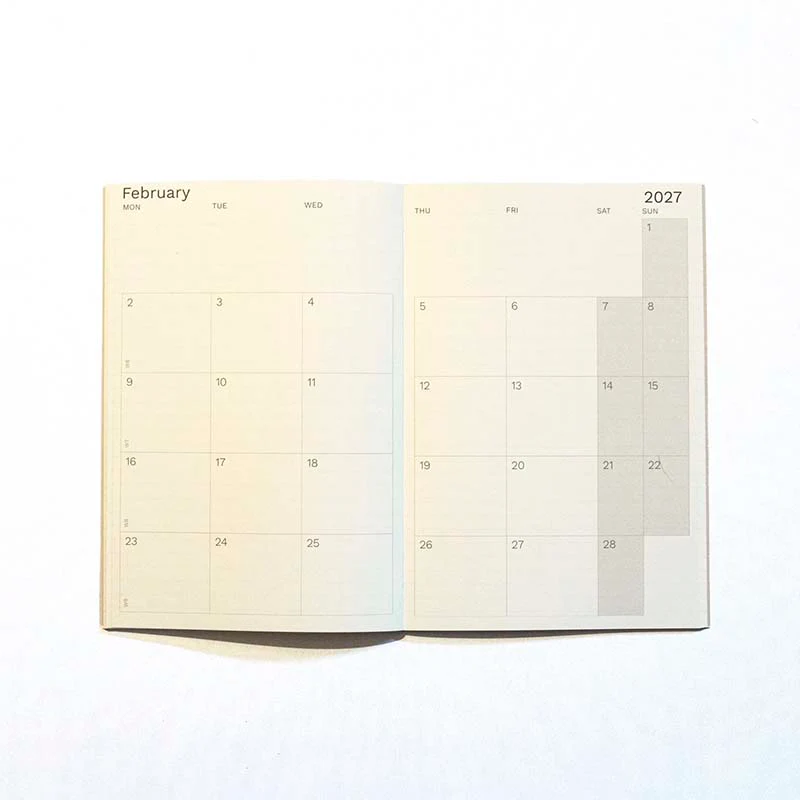 Octagon | Agenda Small Monthly Planner Plus A5 2026-2027 Biscuit (Mensual) - Image 5