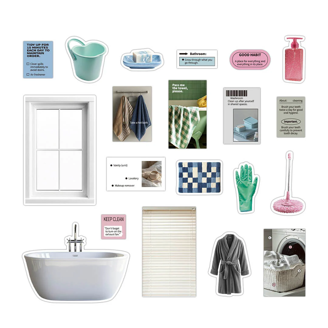 Papermore | Pegatinas Lifes Scraps Washroom