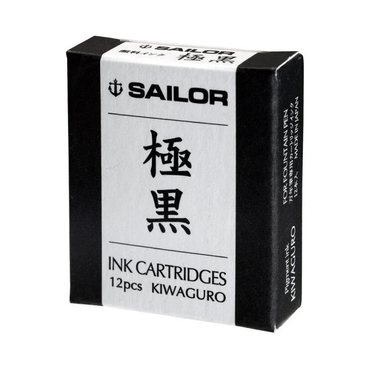 Sailor | Cartuchos Recambio de Tinta Negra Kiwaguro