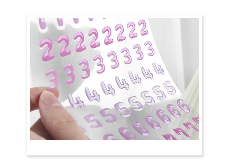 Mo Card | Pegatinas Secret Jelly Numbers Grape - Image 3