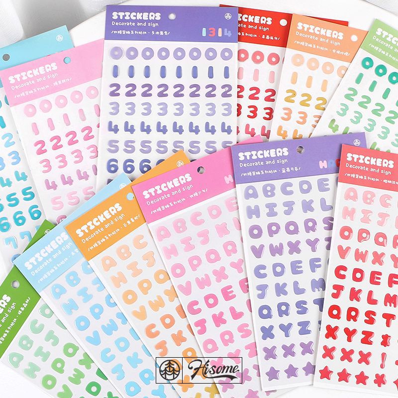 Mo Card | Pegatinas Secret Jelly Numbers Olive - Image 2