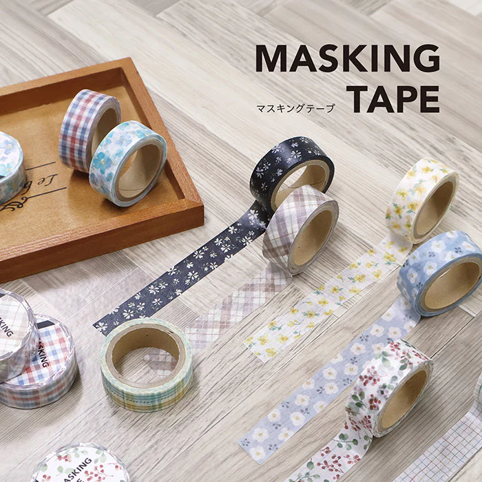 Mind Wave | Flower Watercolor Red Washi Tape - Image 2