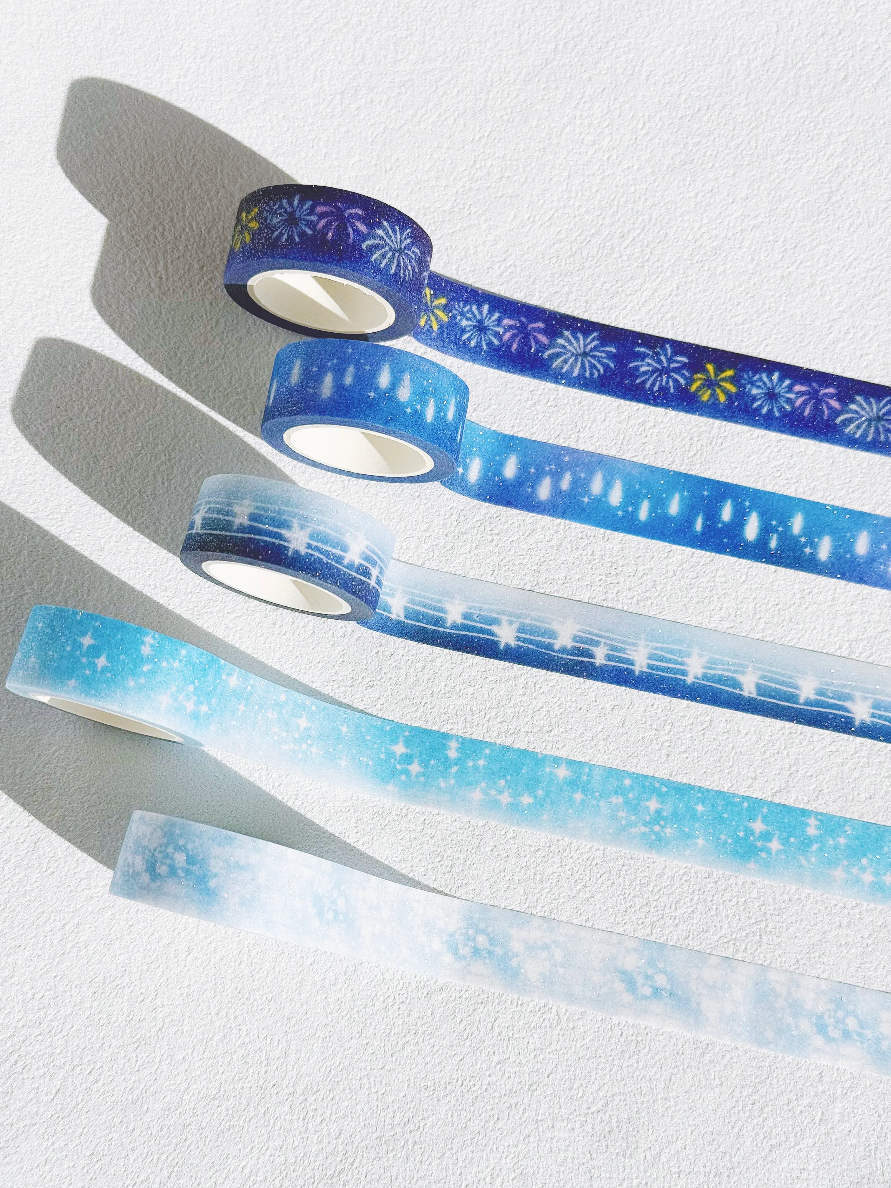 Xiyue | Blue Sparkles Washi Tape - Image 3