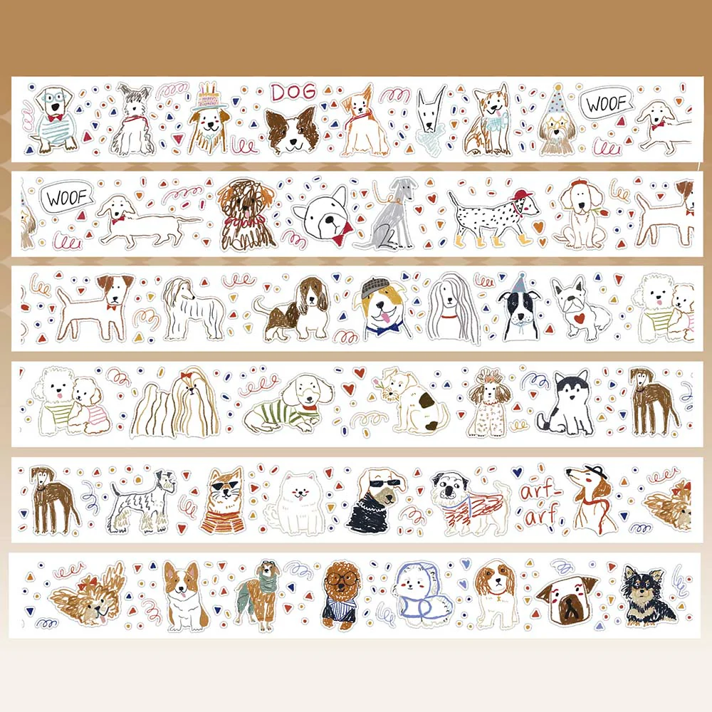 XiYue | Pegatinas en Rollo Animals Line Art - Image 2