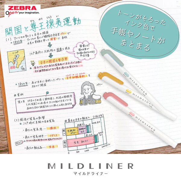 Zebra | Subrayadores Mildliner Colores Calm (Individual) - Image 9